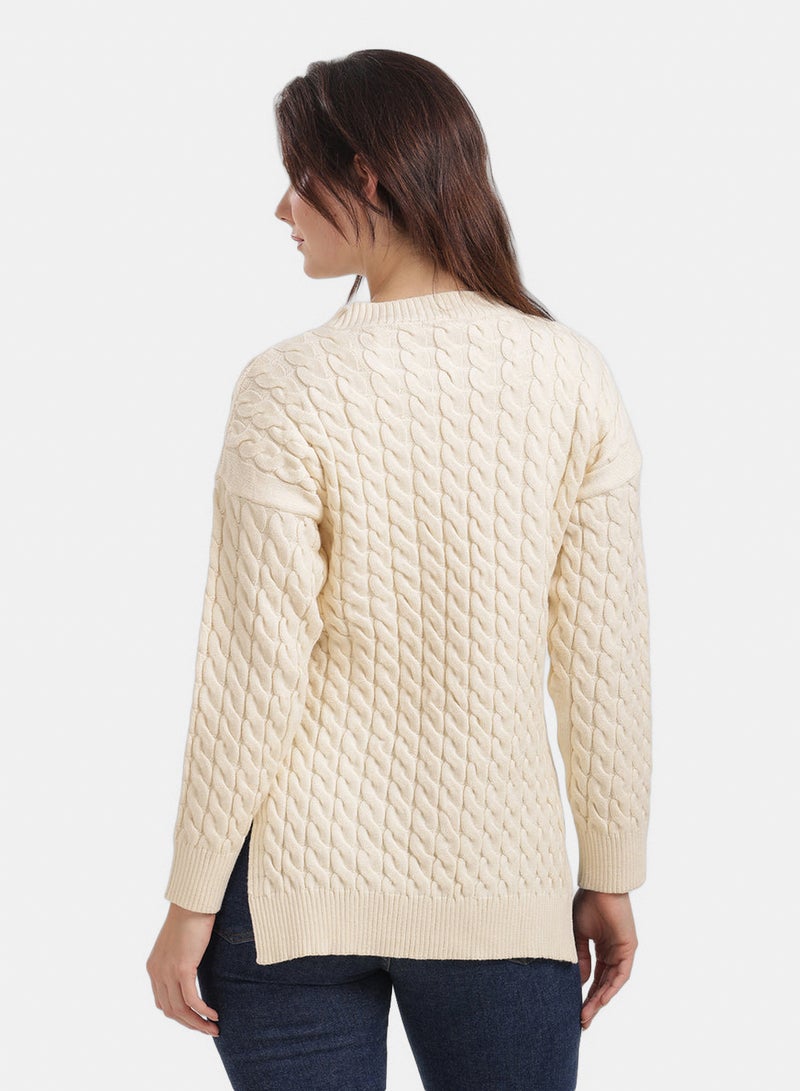 Carina Cable Knit Pullover - Image 2